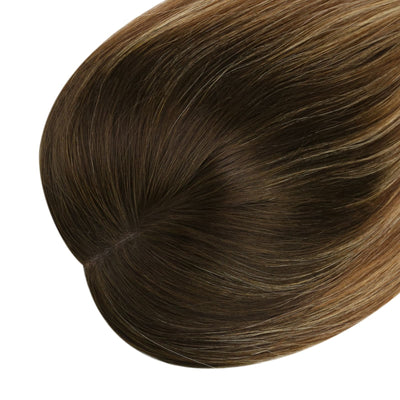 natural virgin human hair topper