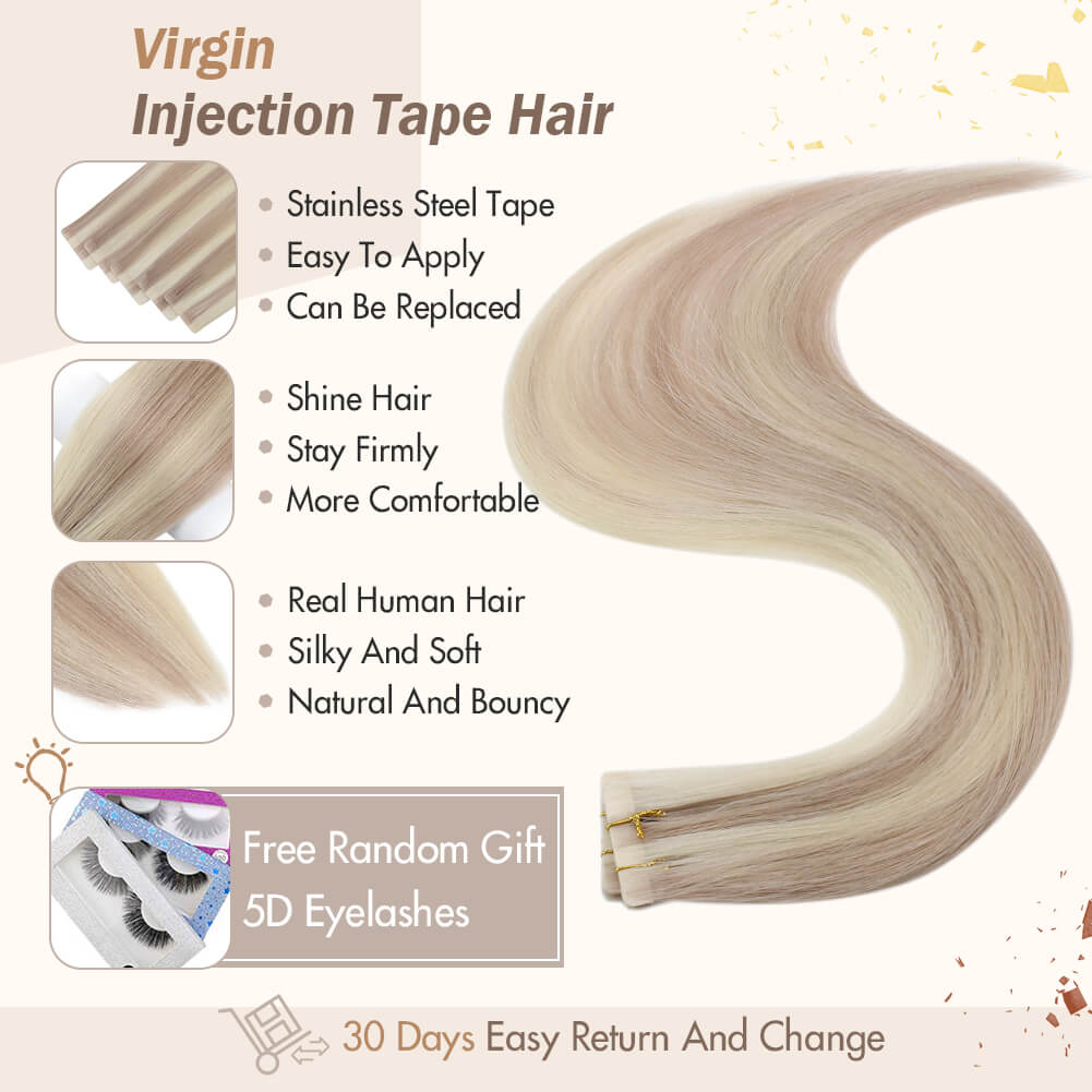 human ombre tape in hair extensions real human hair