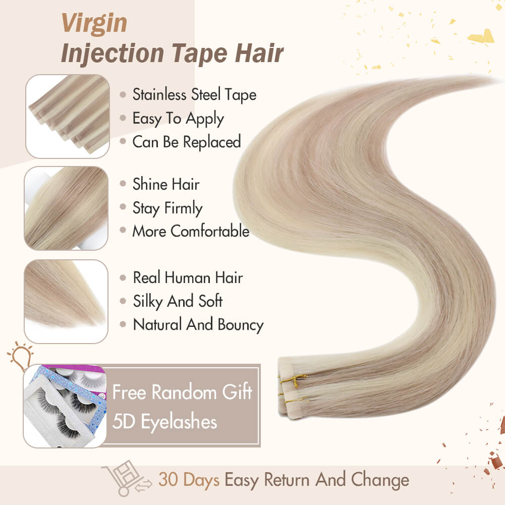 ombre tape in hair extensions real human hair