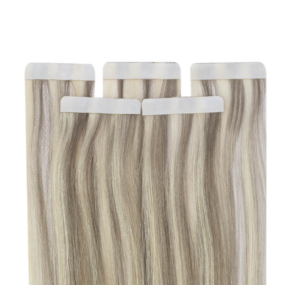 virgin+ tape in natural real hair extensions ombre
