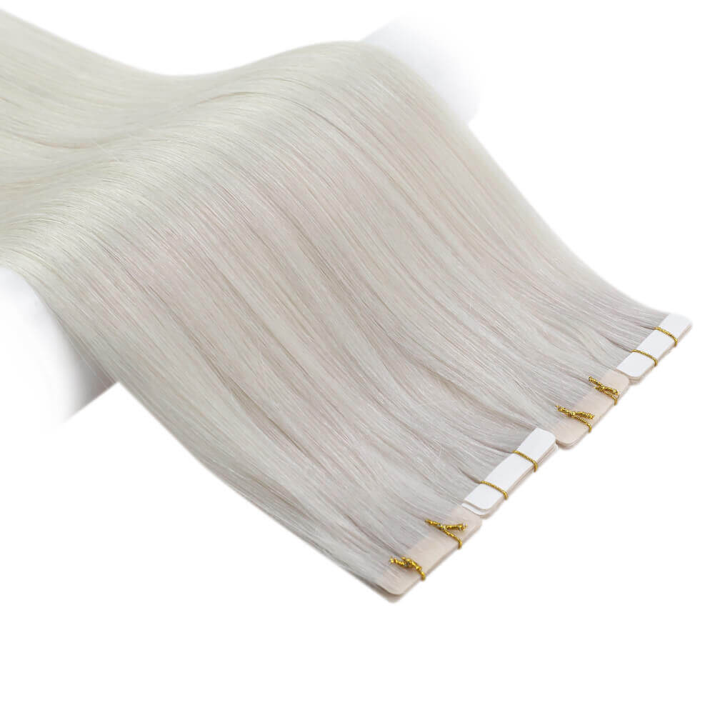 virgin+ tape in real 100% human hair extensions