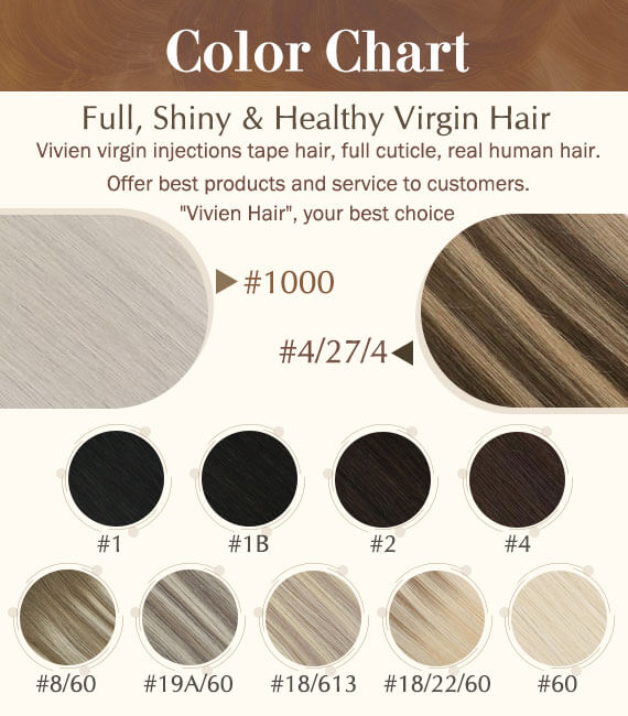 Tape In Extensions,vivien hair best color options