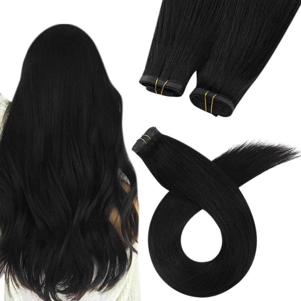 human sew in hair weft extensions virgin hair