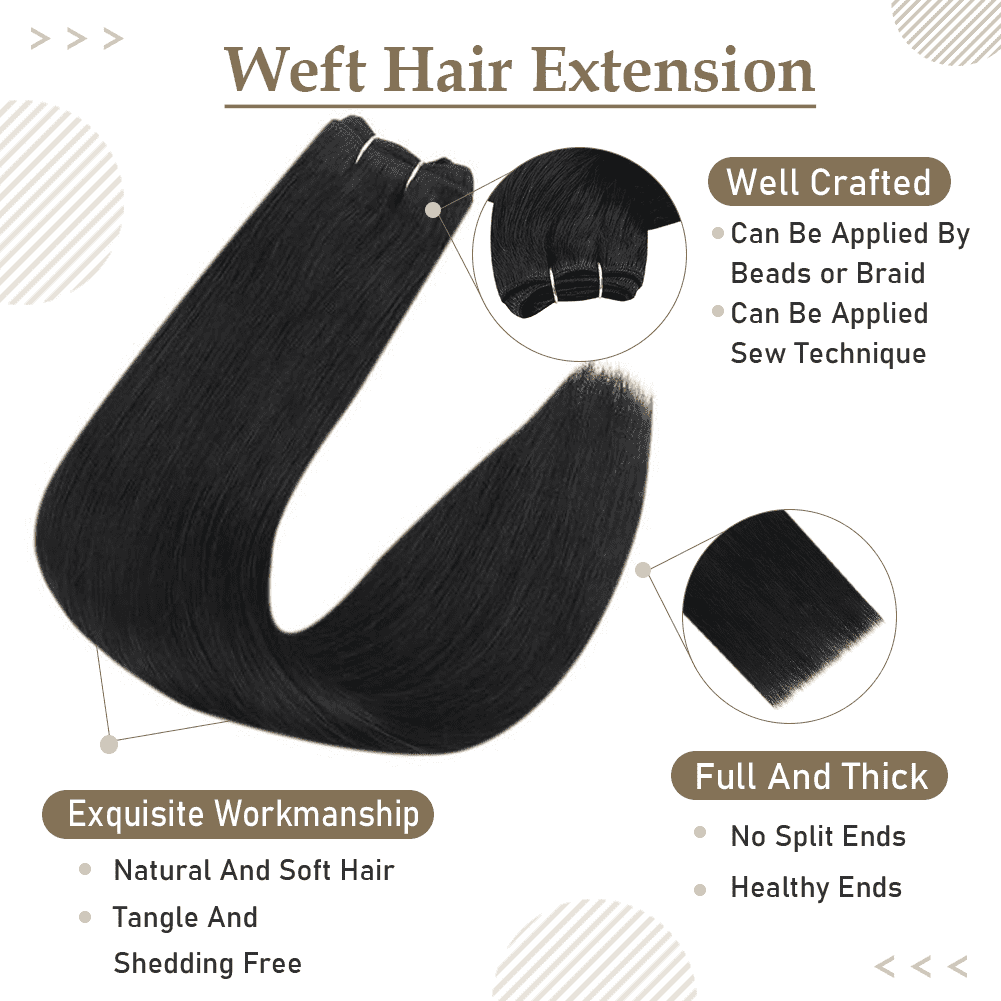 weft in balayage hair extensions human hair