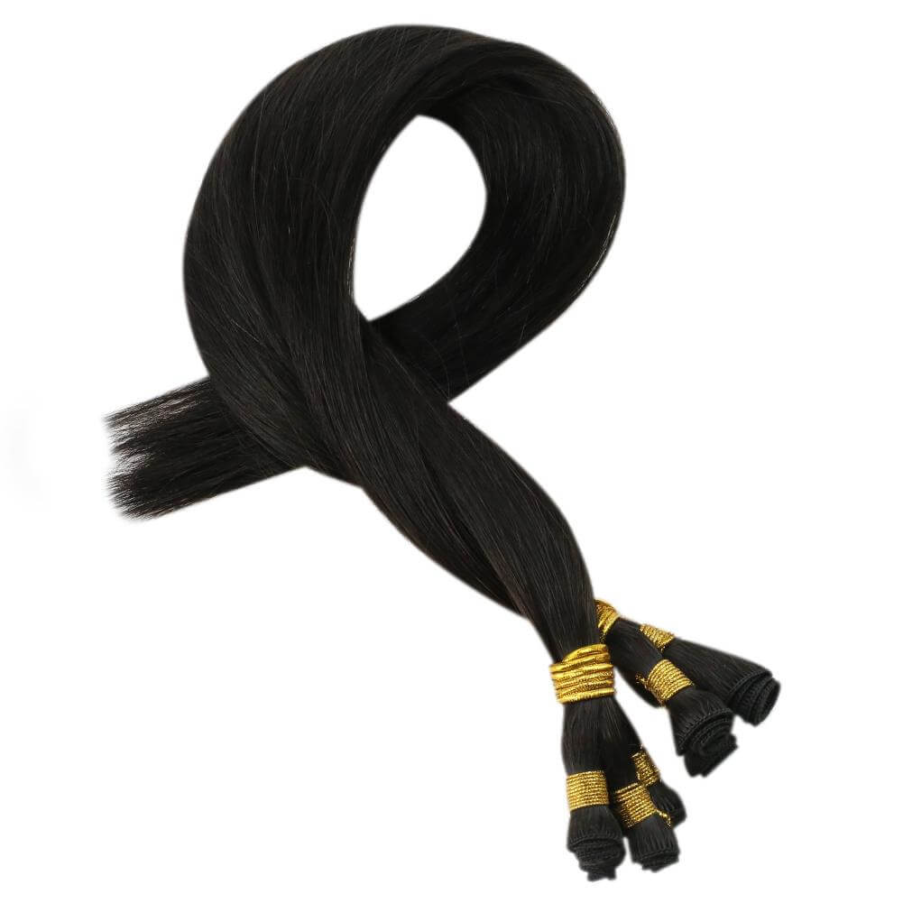 weft hair weave human hair bundles straight virgin hair extensions