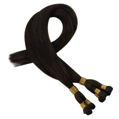 double weft blonde human hair extensions