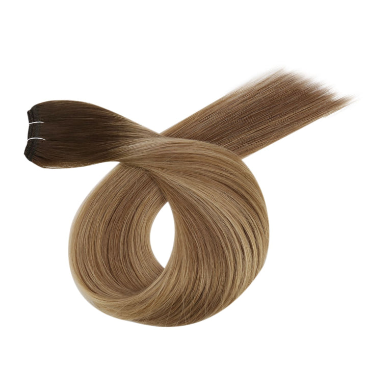 invisible and seamless hair weft