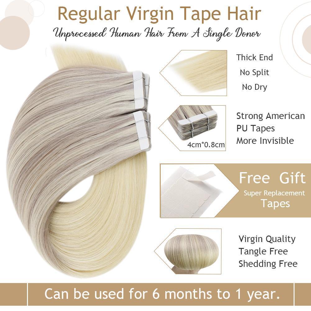 seamless tape in hair extensions