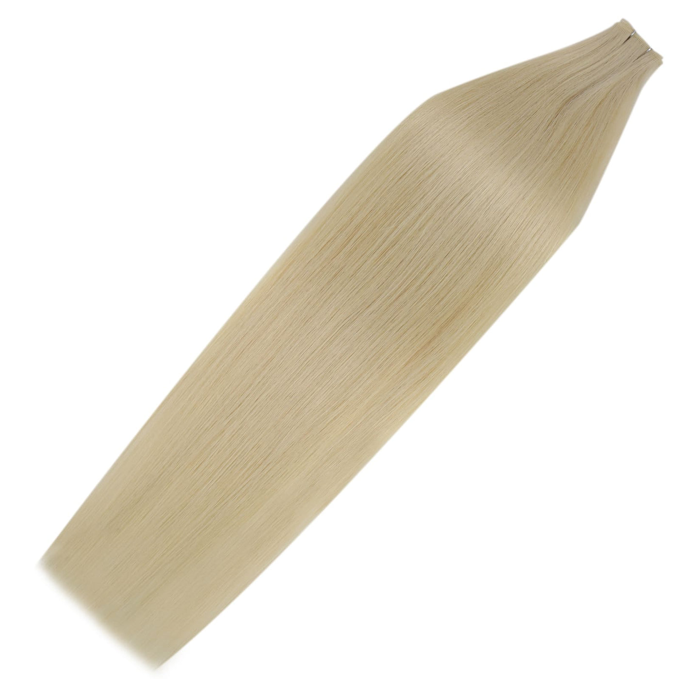 weave for braiding-Virgin blonde genius weft extensions on blonde natural hair