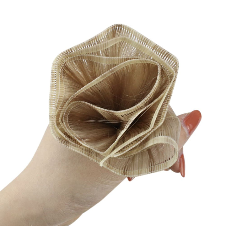 soft flat silk hair weft