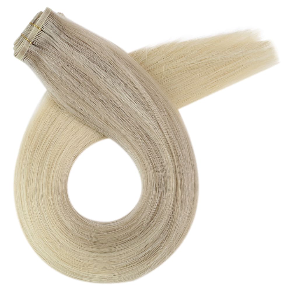 high quality flat silk weft