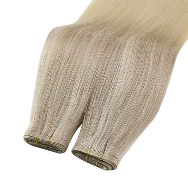 balayage falt silk hair weft
