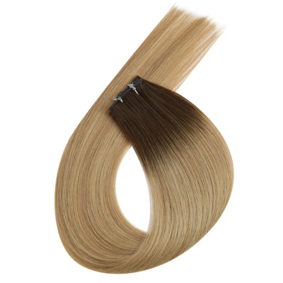 genius weft balayage color weft hair-weft hair extensions