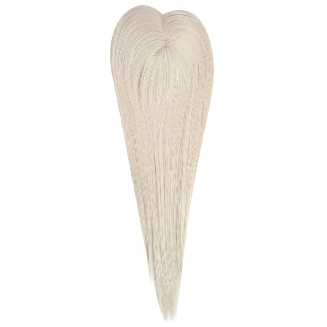 virgin hair topper platinum
