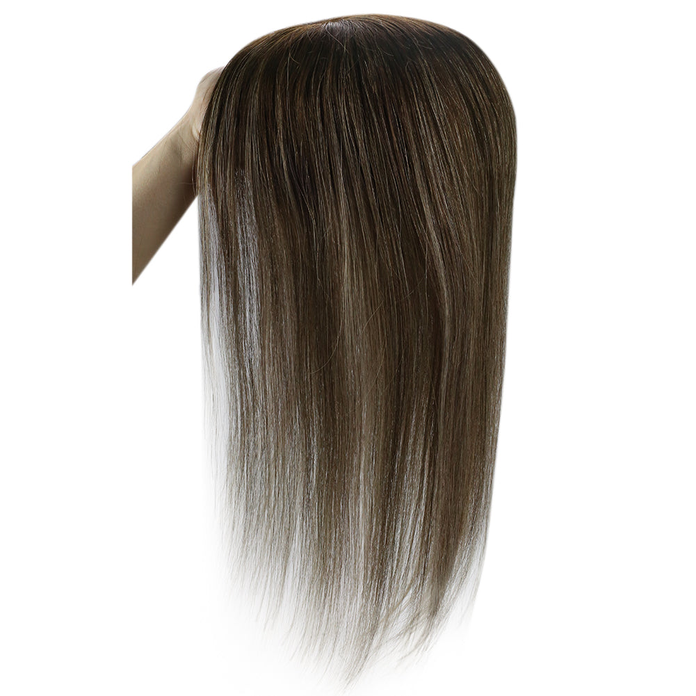 hair topper mono base-natural-hair