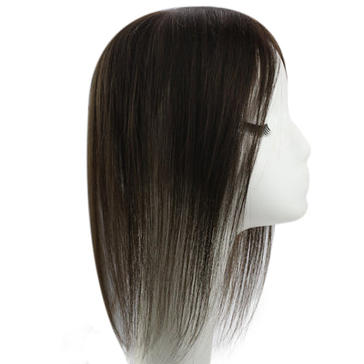 hair topper darkest brown