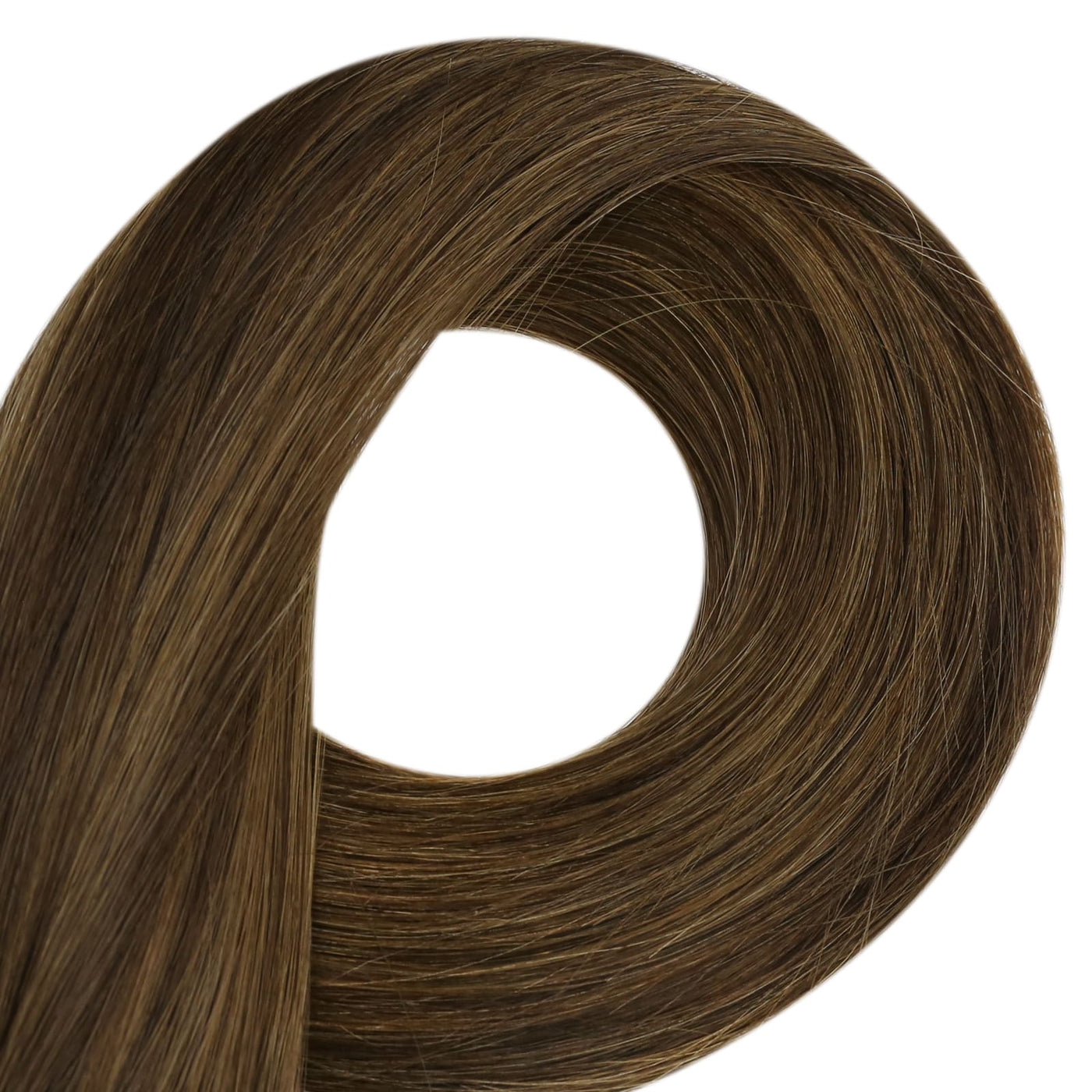 healthy hair weft balayage brown