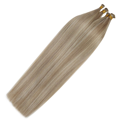 bundles hair Close-up of dense genius weft hair bundle texture