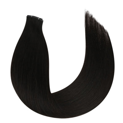 virgin black hair weft hair extensions-sew in hair extensions-human hair extensions