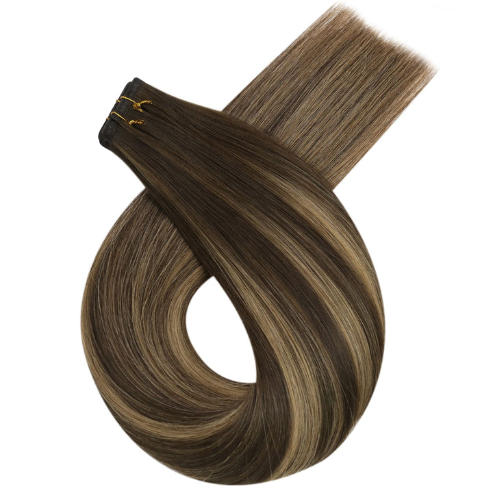 human hair weft hair virgin flat bundles