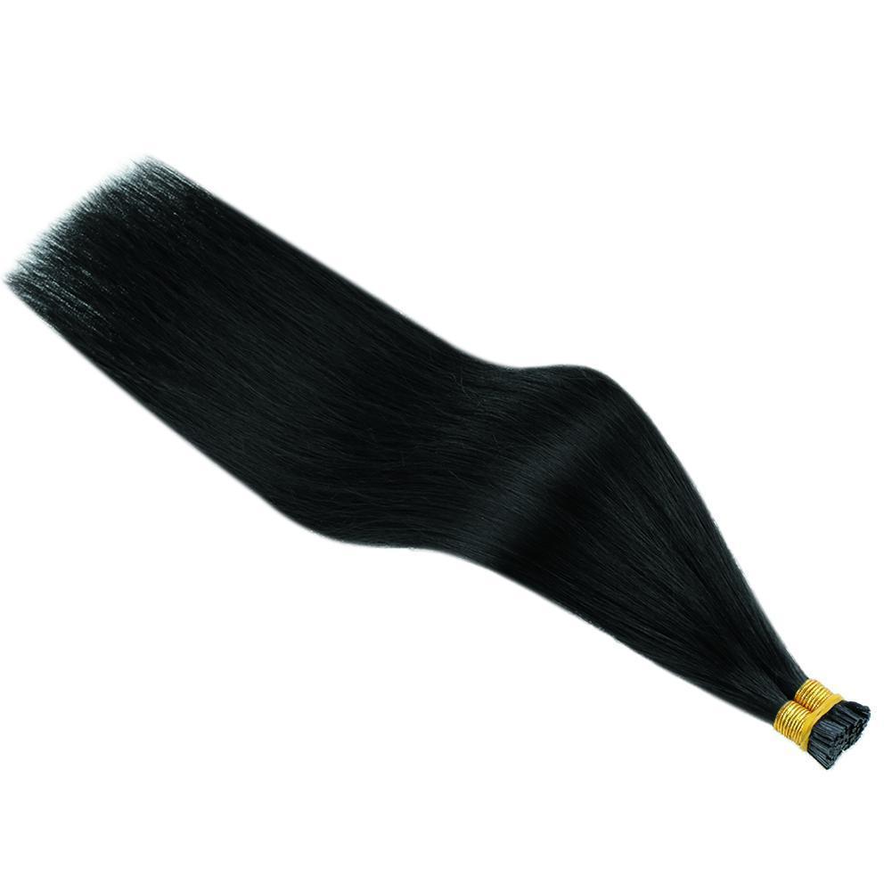 i tip hair jet black