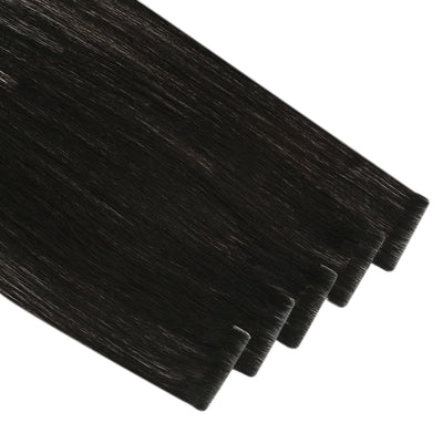 silky straight injection hair off black