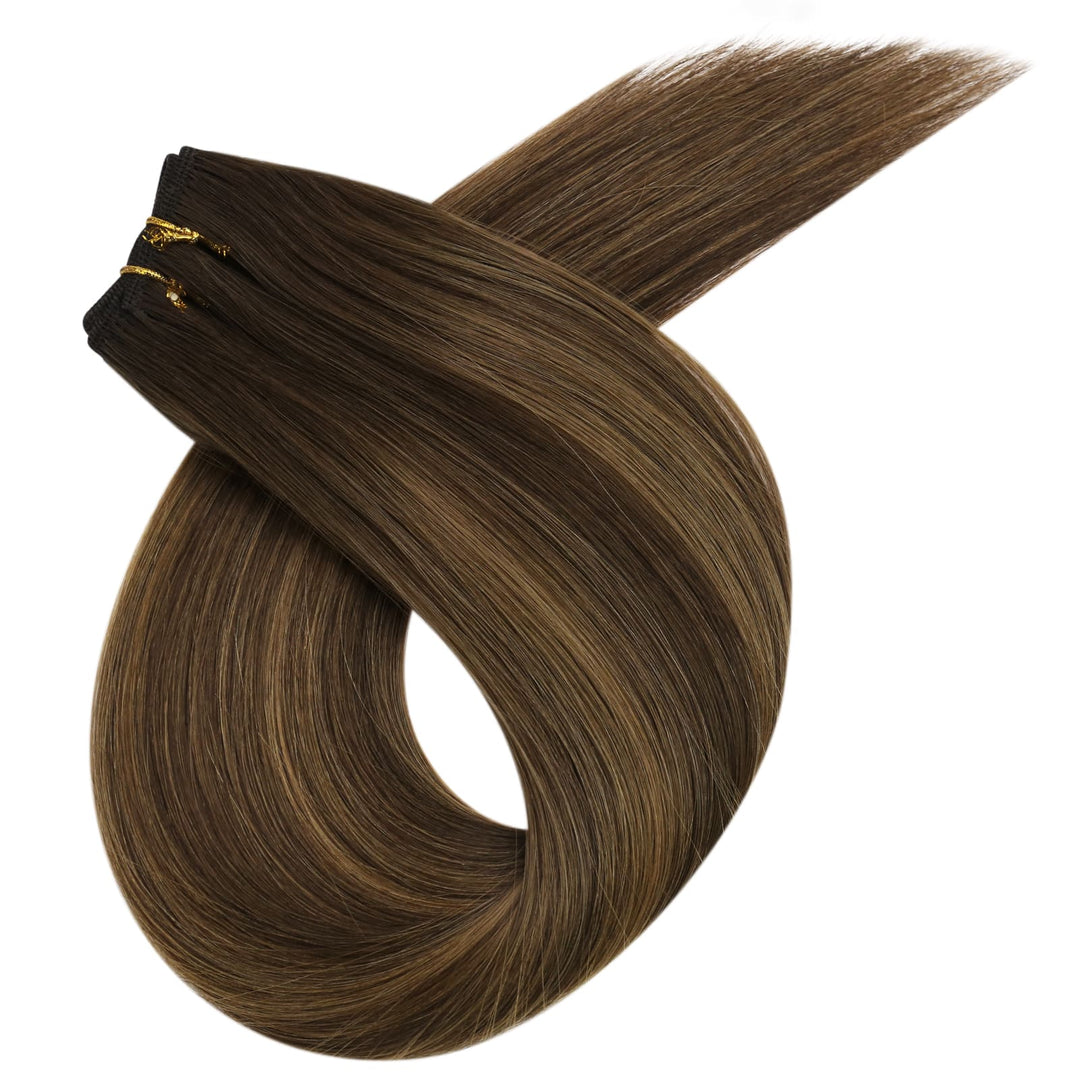 machine weft hair extensions virgin hair