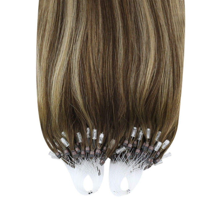 silky straight micro loop hair