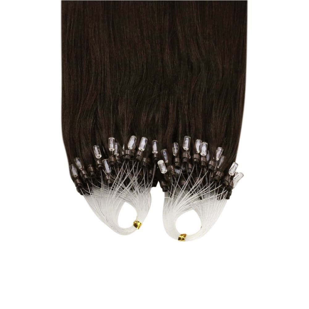 silky straight micro loop hair