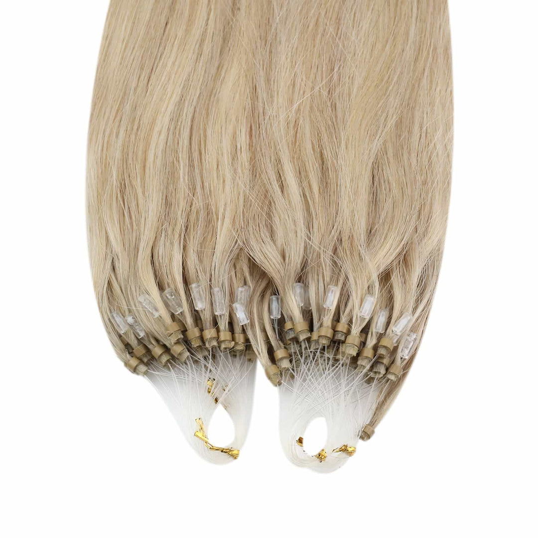 silky straight micro loop hair