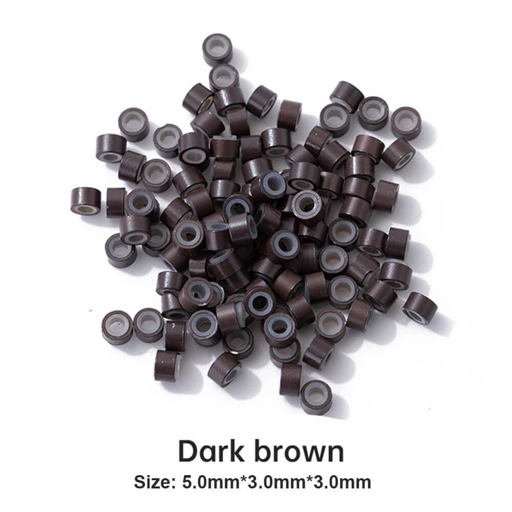 micro ring beads dark blonde