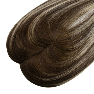 natural virgin human hair topper