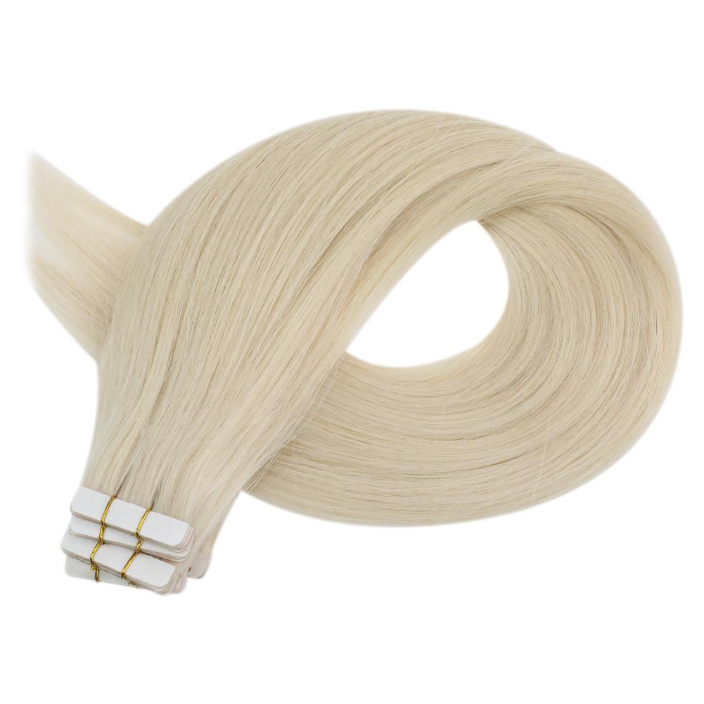 silky straight virgin tape in hair