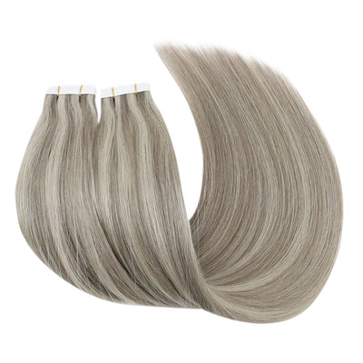 tape in hair blonde color for women