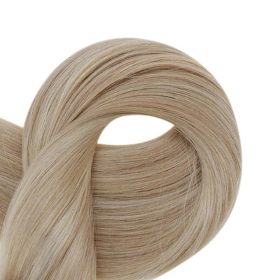 seamless and invisible hair weft