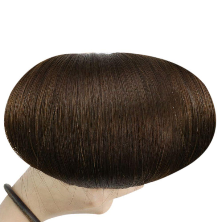 silky brown hair bundles