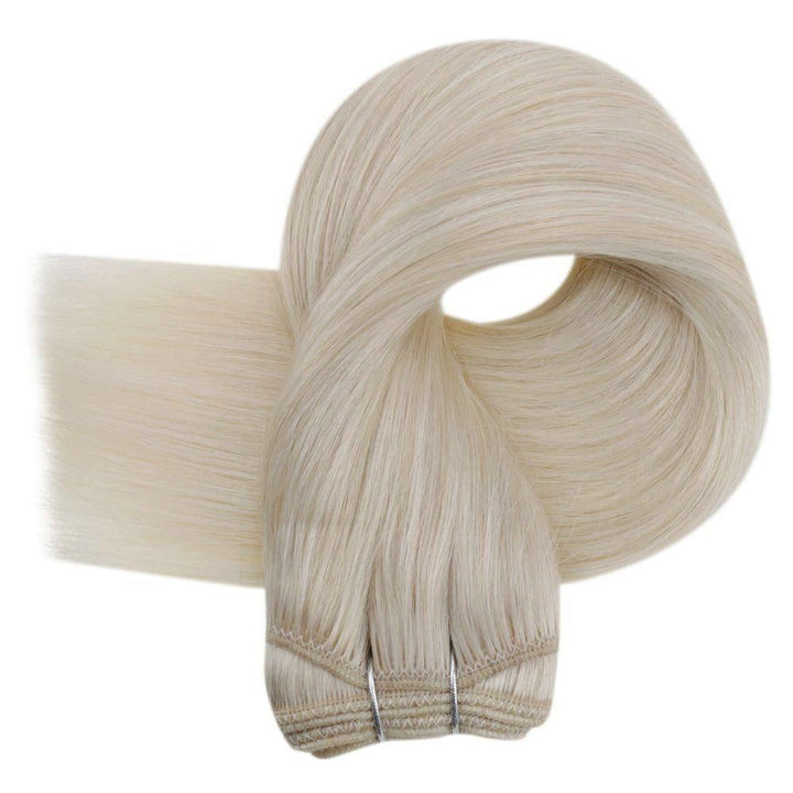 seamless and invisible hair weft