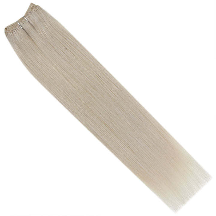 silky straight hair weft