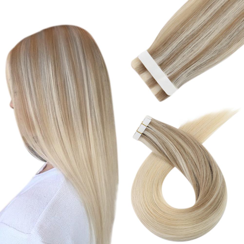 Virgin Injection Tape in Hair balayage color
