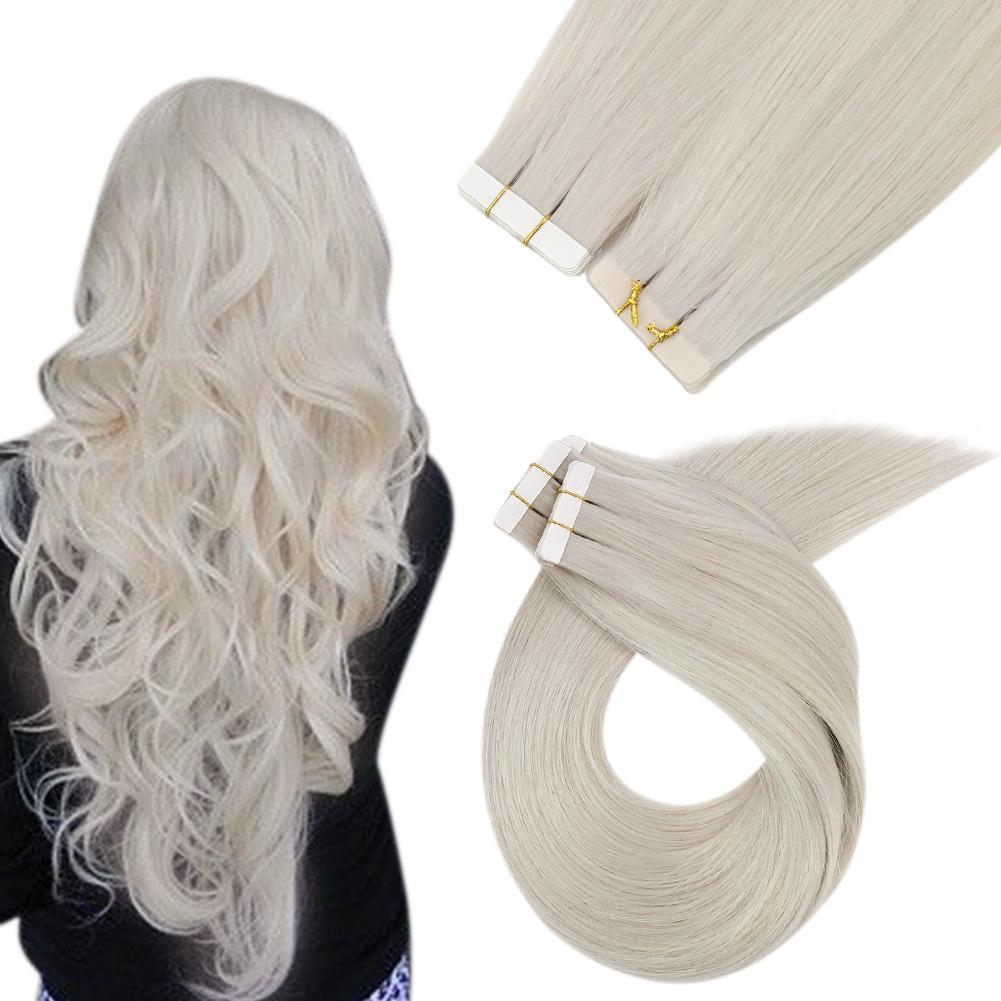 silky straight tape in hair extensions