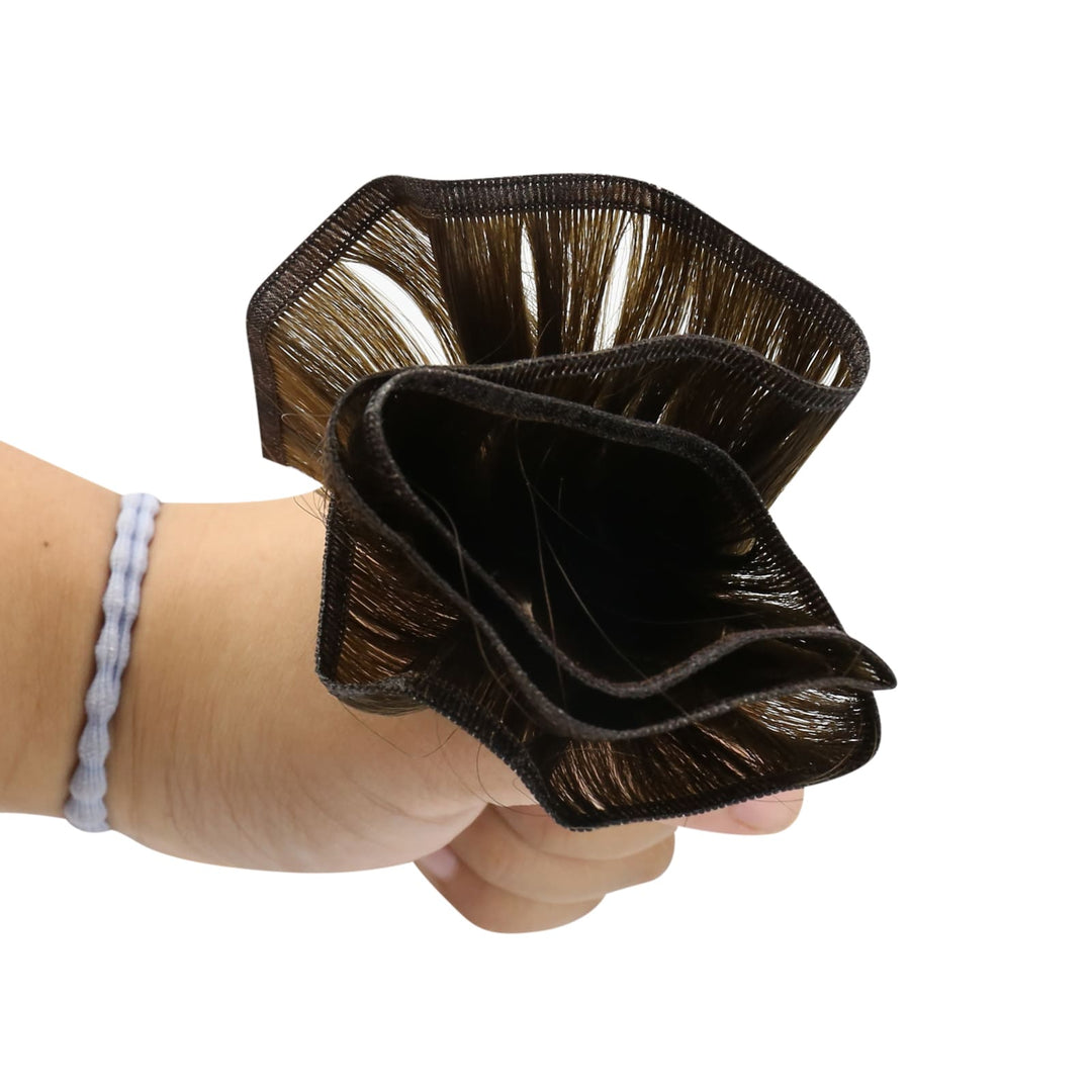 soft flat silk hair weft