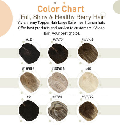 highlight color virgin hair topper