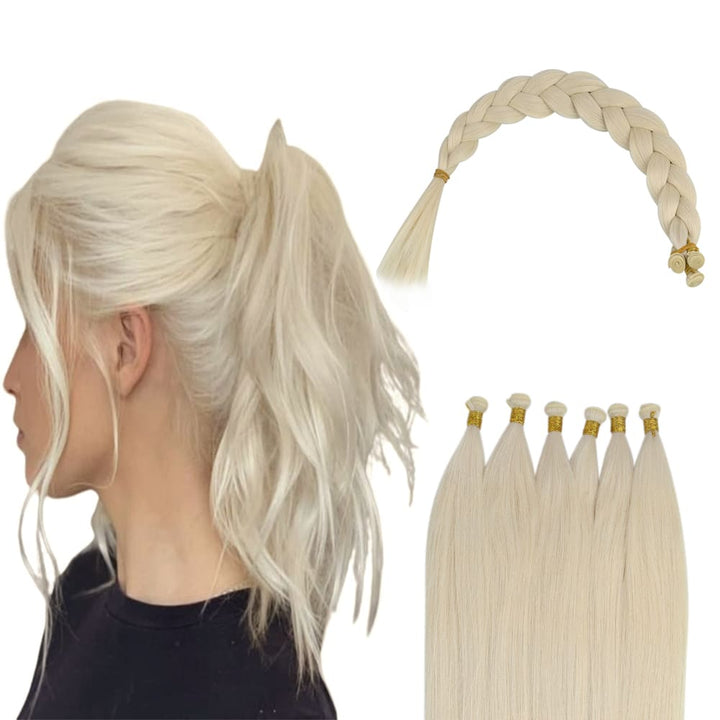 virgin human hair genius weft whitest blonde