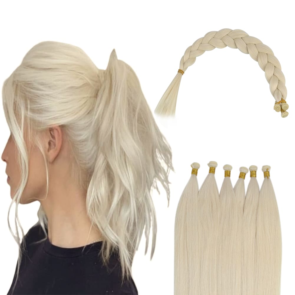 virgin human hair genius weft whitest blonde