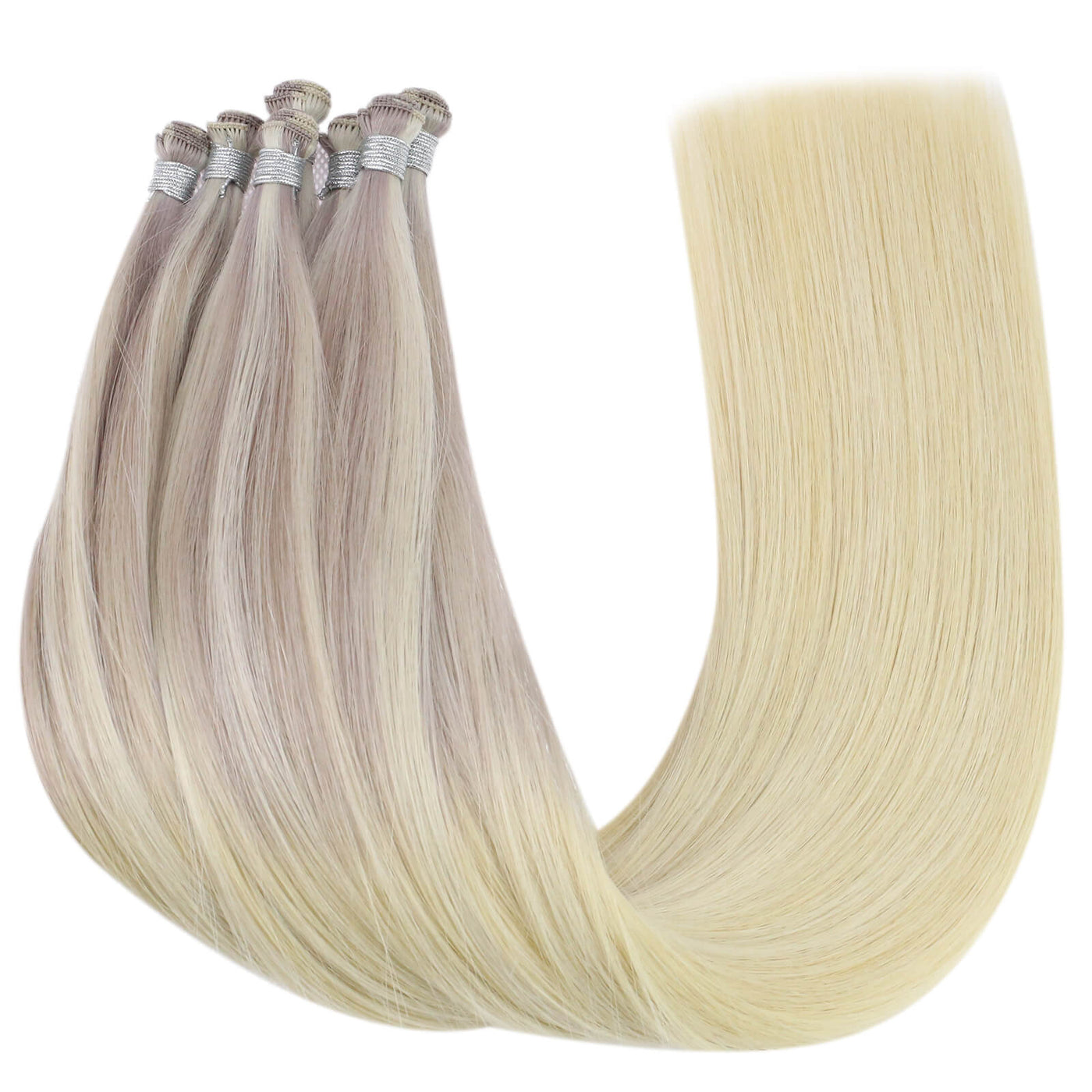 vivien Virgin+ Hand-tied extensions brown with blonde human hair