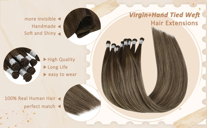 vivien hair virgin hand tied hair extensions natural hair extensions