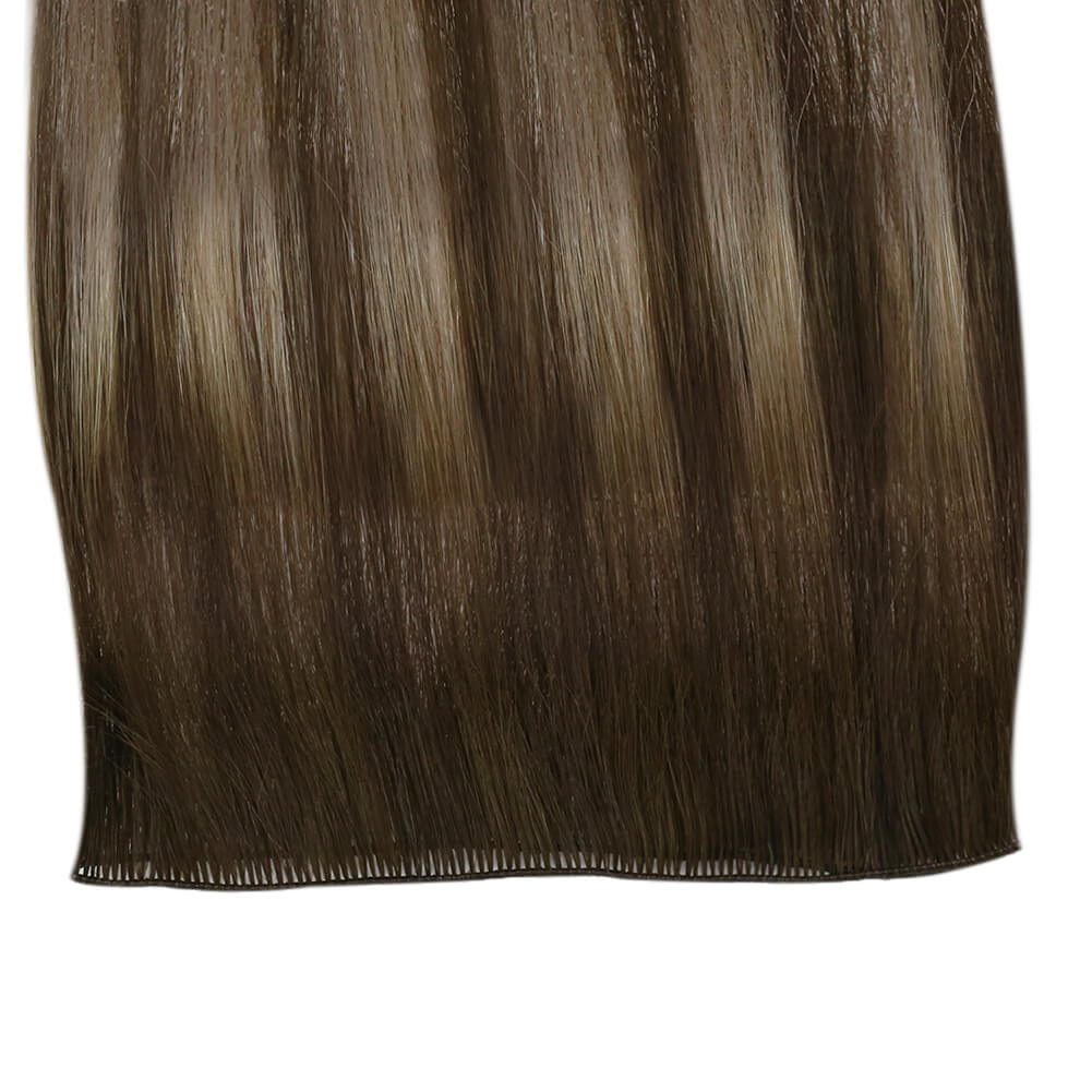 vivien hair virgin hand tied hair extensions shine and soft hair