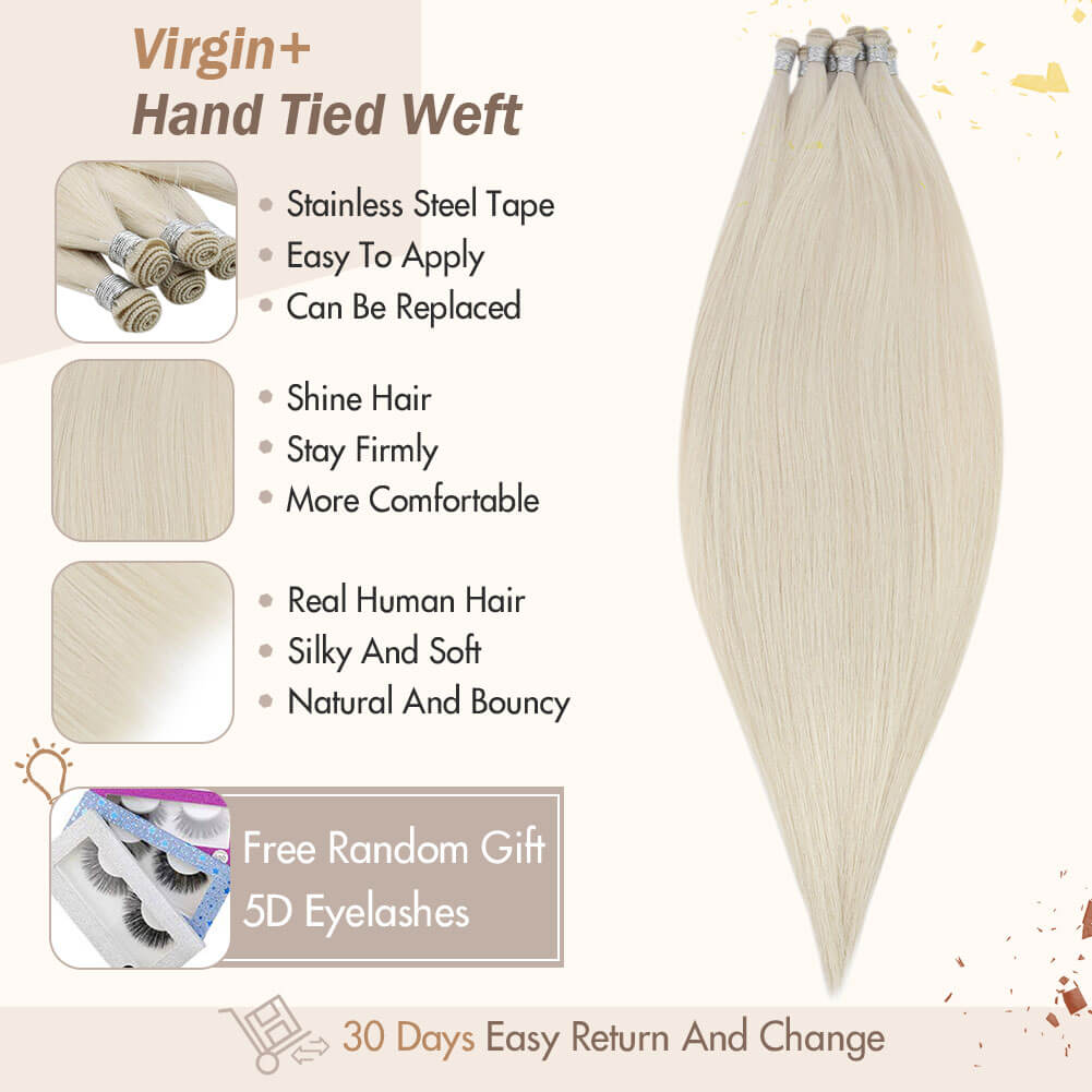 vivien hair virgin hand tied hair extensions soft natural hair