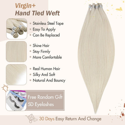 vivien hair virgin hand tied hair extensions soft natural hair