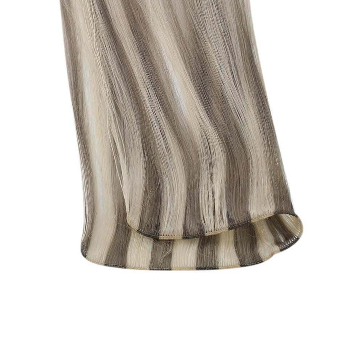 High quality real hair fashion hand tied weft